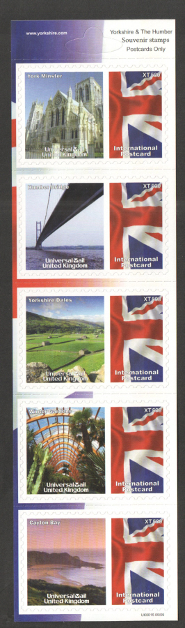 (image for) UK0015 Yorkshire & The Humber Universal Mail Stamps Dated: 05/09